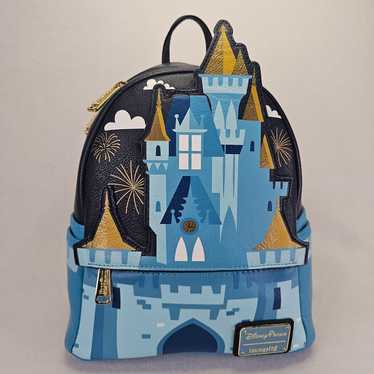 2 for $160 Loungefly Disney offers Cinderella Castle Series Mini Backpack & Wallet