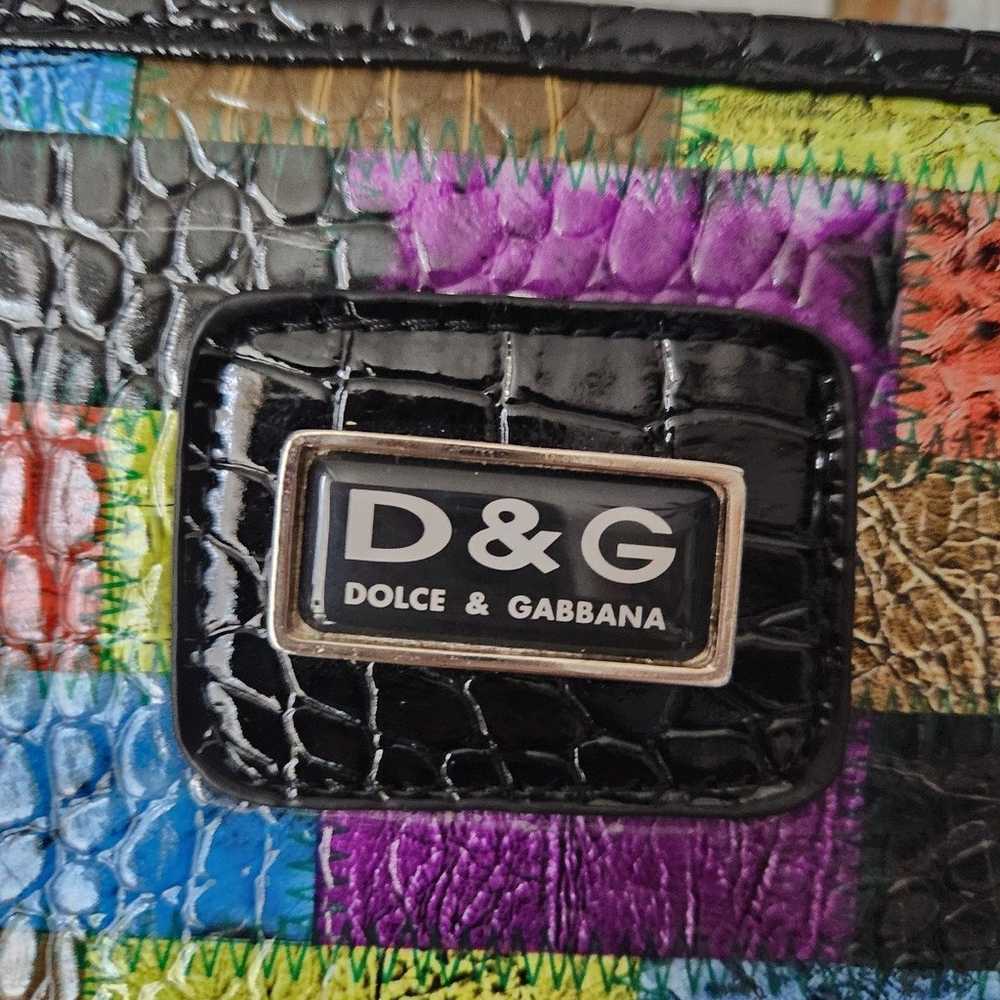 DOLCE & GABANNA PATCHWORK PURSE EXCELLENT CONDITI… - image 4