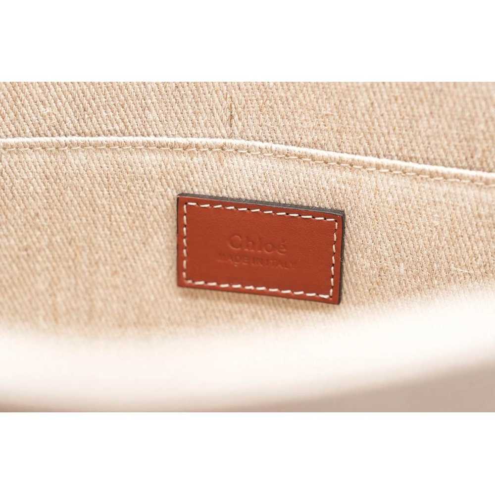 Chloé Woody linen tote - image 8