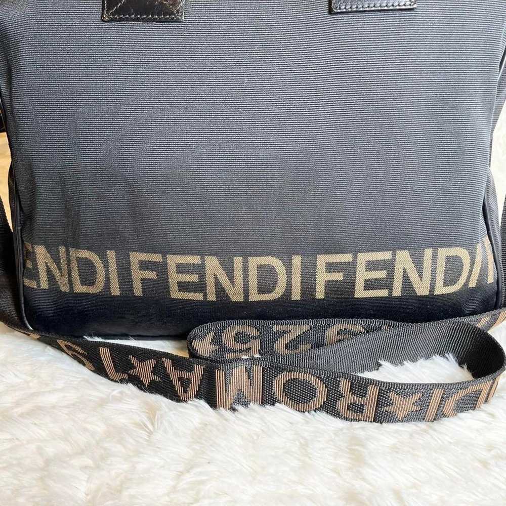 Rare FENDI Canvas 2-way Shoulder Bag Old - image 3