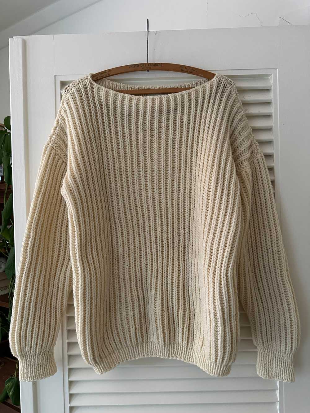 Vintage Boatneck Cream Knit - image 3