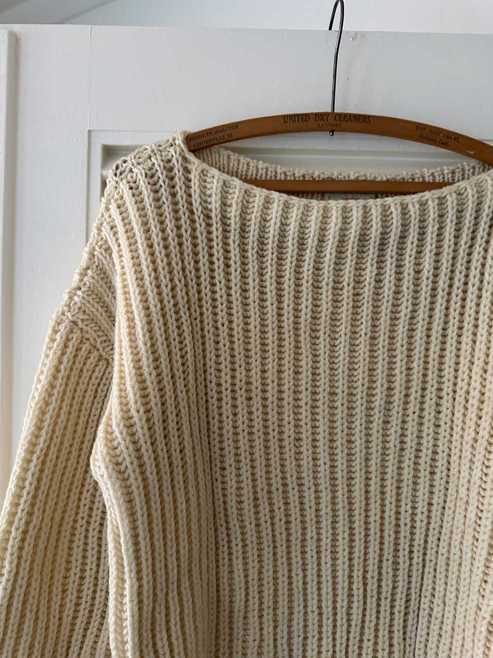 Vintage Boatneck Cream Knit - image 5