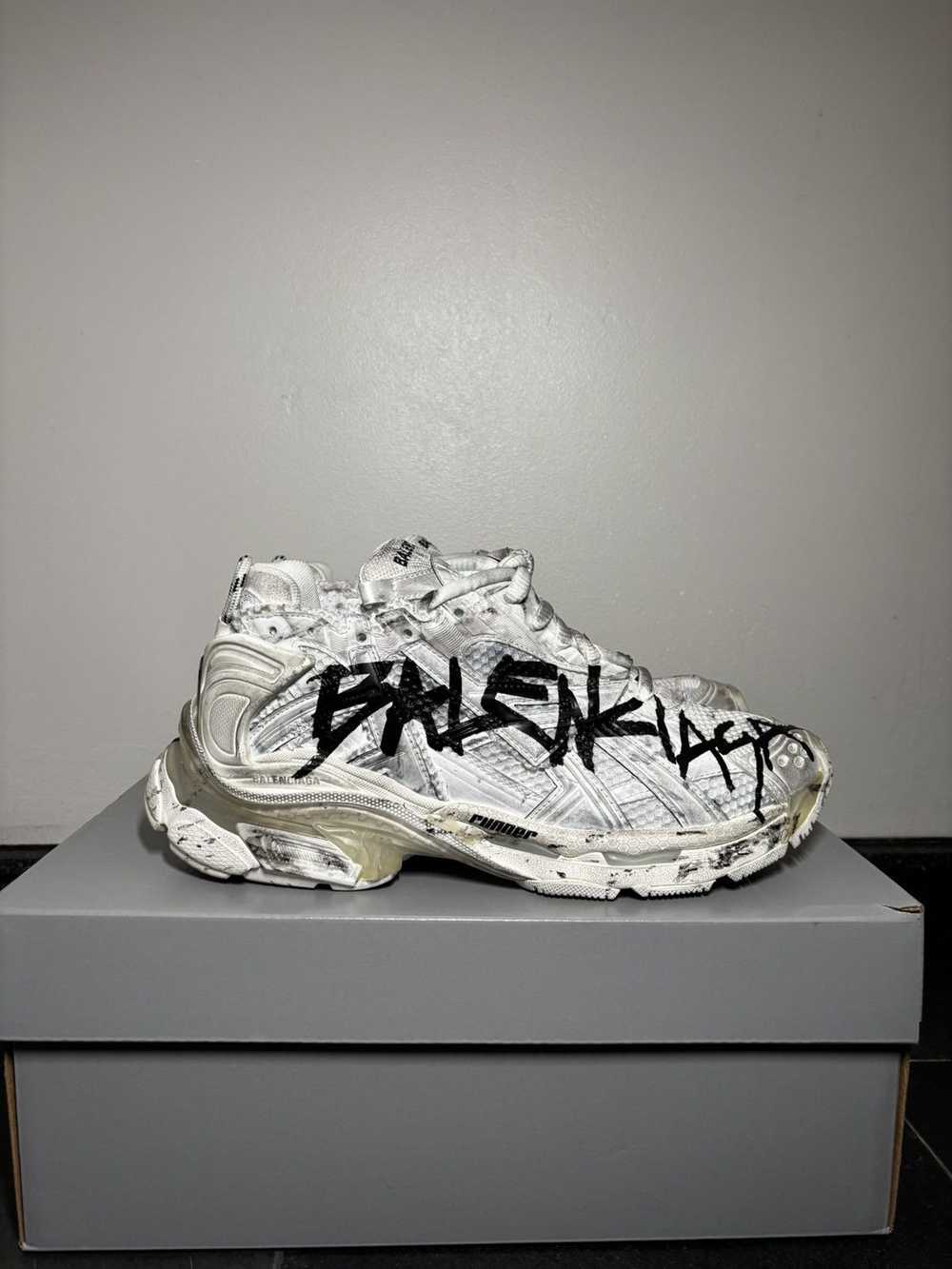 Balenciaga Balenciaga Graffiti Runner Sneaker! - image 7