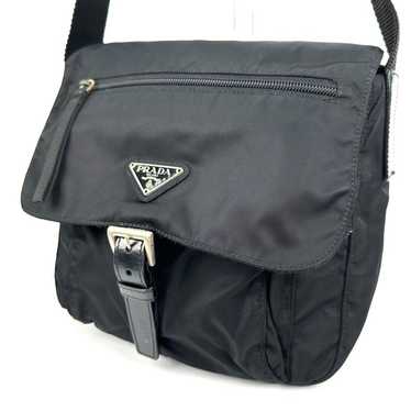 PRADA Shoulder Bag Nylon Black