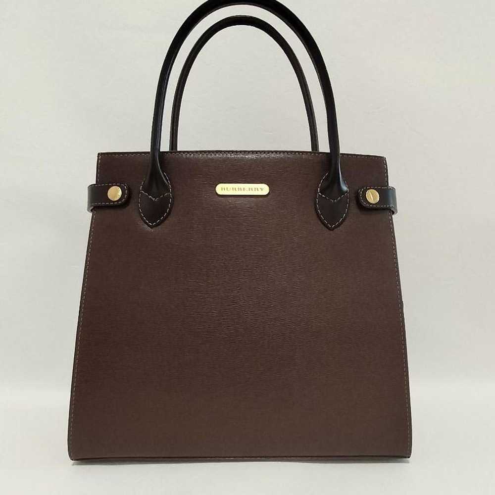 【Great condition】BURBERRY Nova Check Leather Tote… - image 1