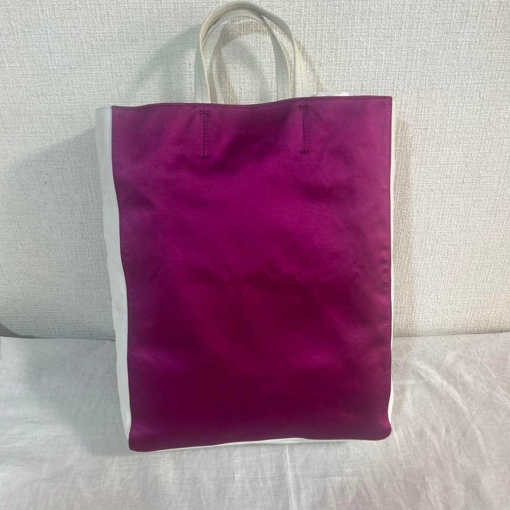 ★Ultra Rare Color★ Celine Tote Bag Fabric Leather… - image 2