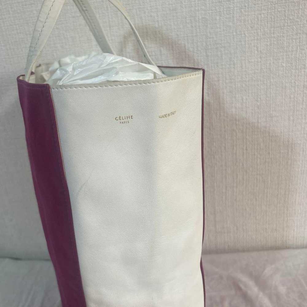 ★Ultra Rare Color★ Celine Tote Bag Fabric Leather… - image 4