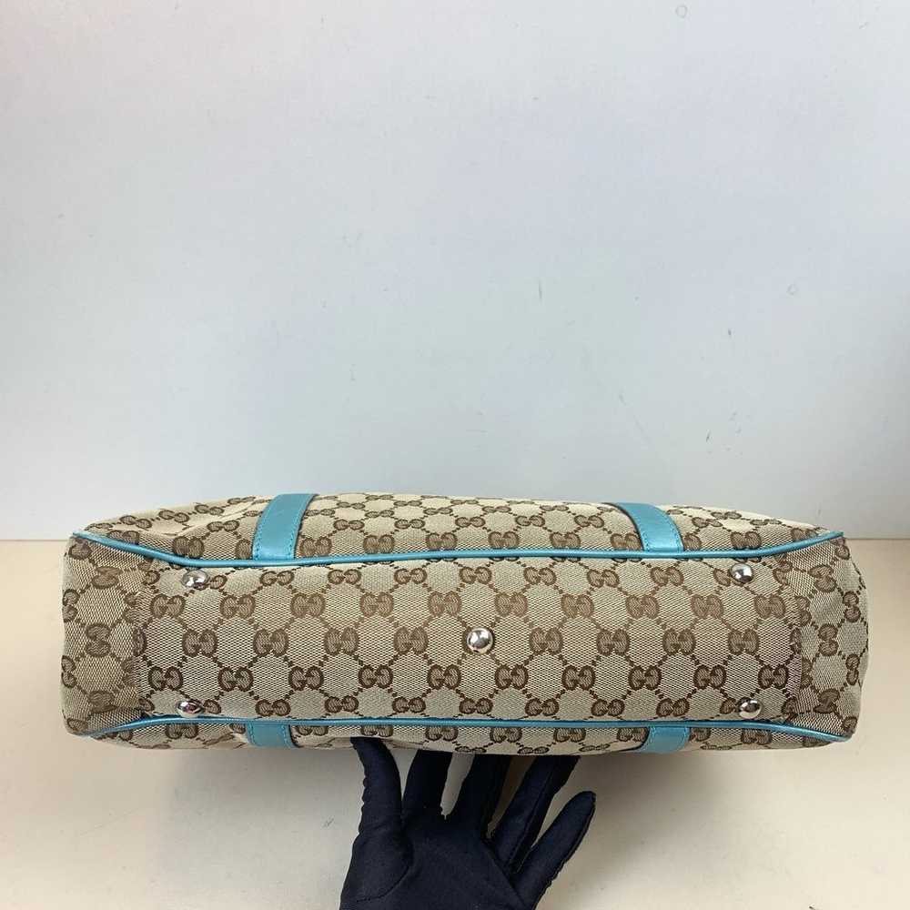 GUCCI Cloth Tote Shoulder Bag - image 8