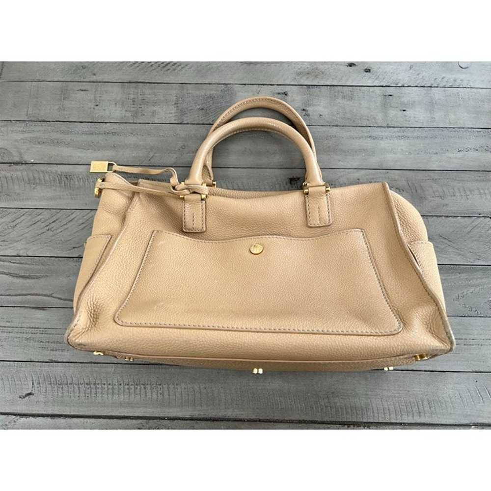 Vintage Loro Piana Leather Top Handle Satchel Tot… - image 1