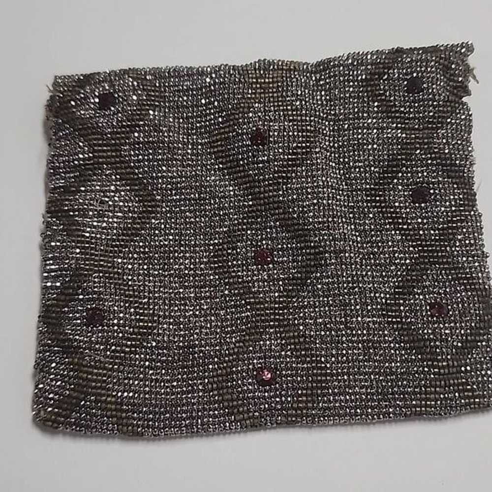 Vintage Coin Purse Beaded Seed Beads Small Red Rh… - image 8