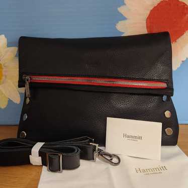 HAMMITT OVERSIZED BLACK LEATHER LARGE VIP