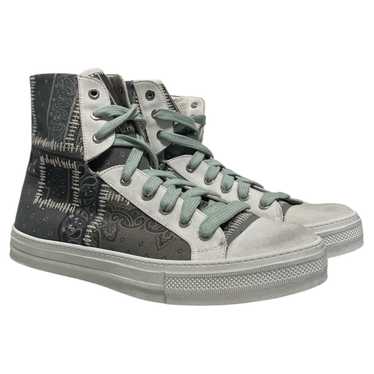 AMIRI/Hi-Sneakers/EU 45/Border/Cotton/GRY/ - image 1