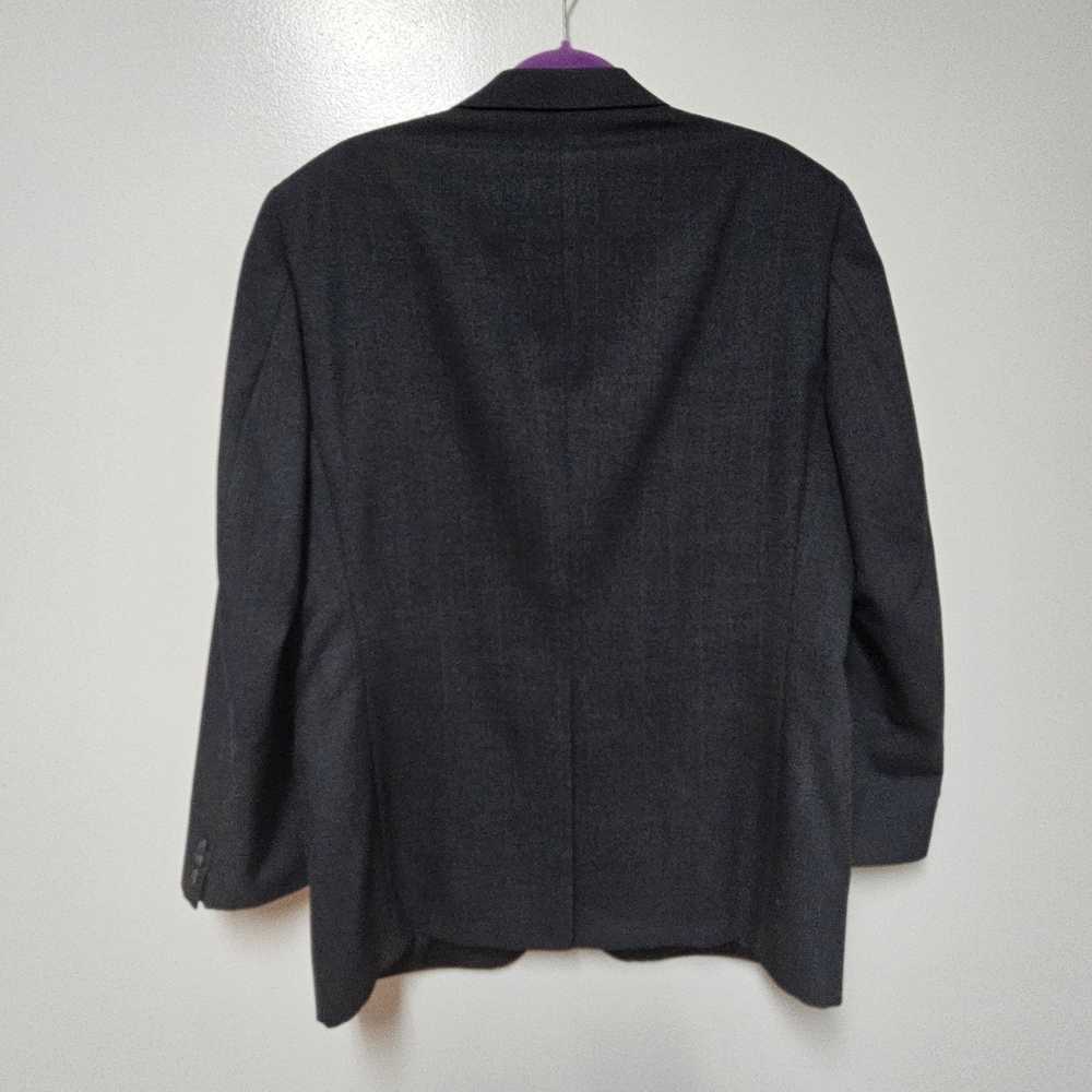 Halston Two Button Gray Mens Suit Jacket Made in … - image 3