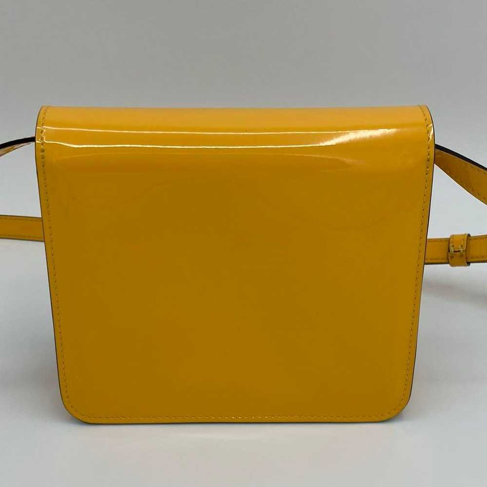 FENDI Calligraphy Enamel Shoulder Bag Yellow - image 3