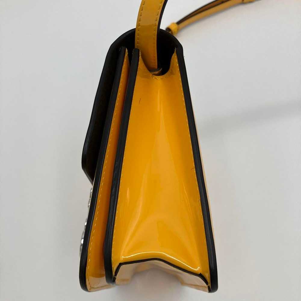 FENDI Calligraphy Enamel Shoulder Bag Yellow - image 4