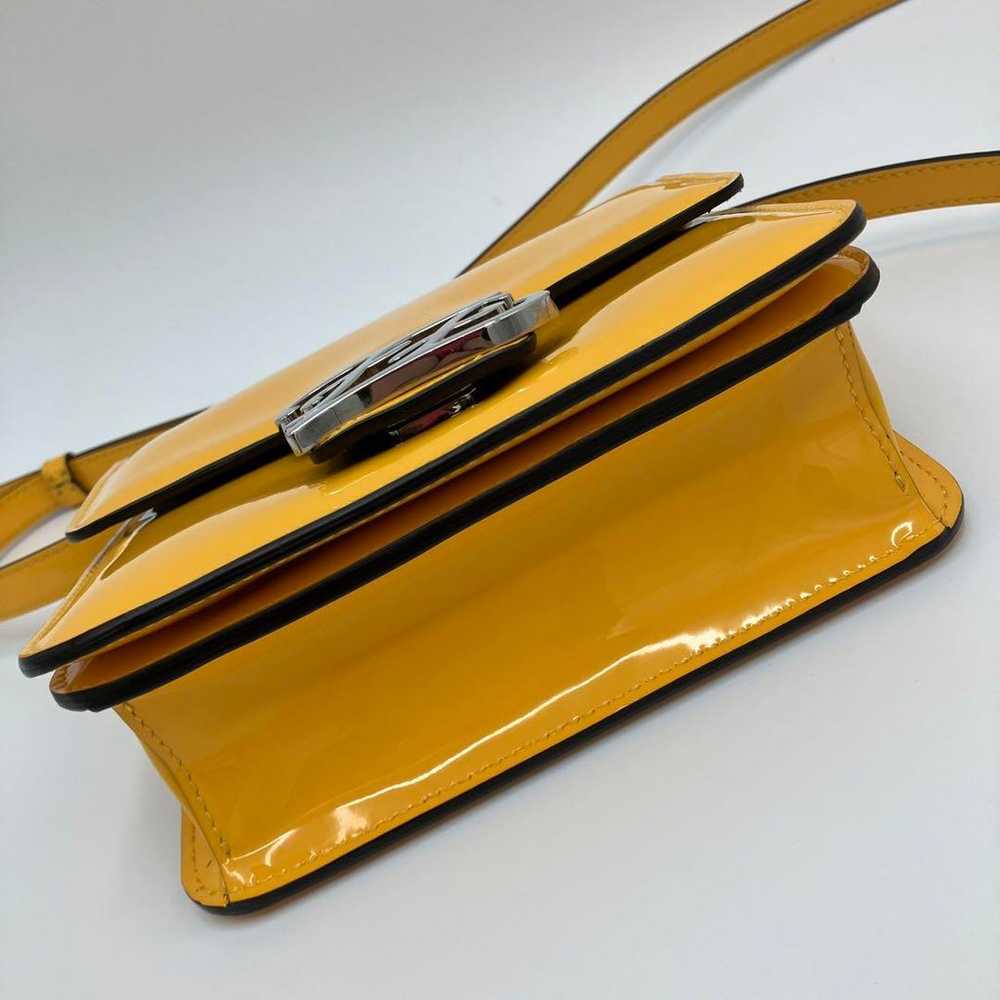 FENDI Calligraphy Enamel Shoulder Bag Yellow - image 6