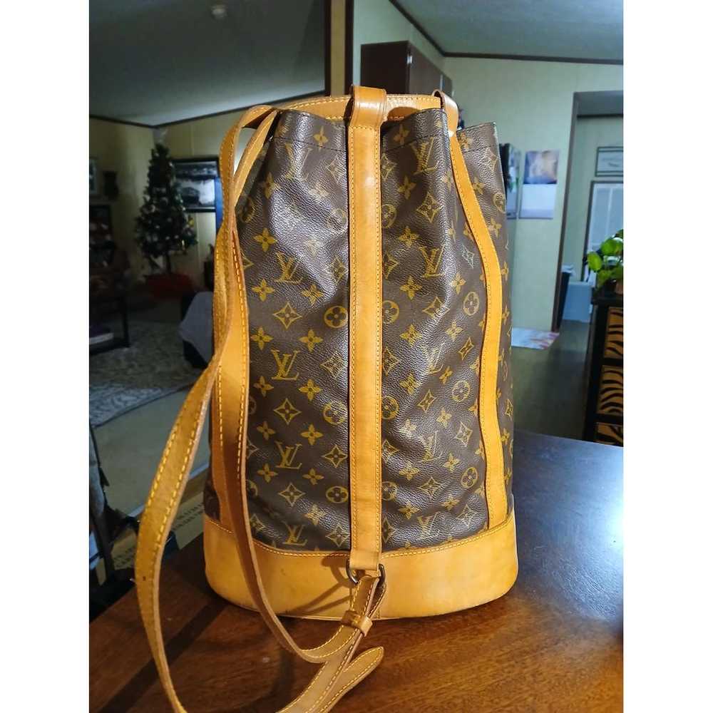 Louis Vuitton Randonnée leather backpack - image 2