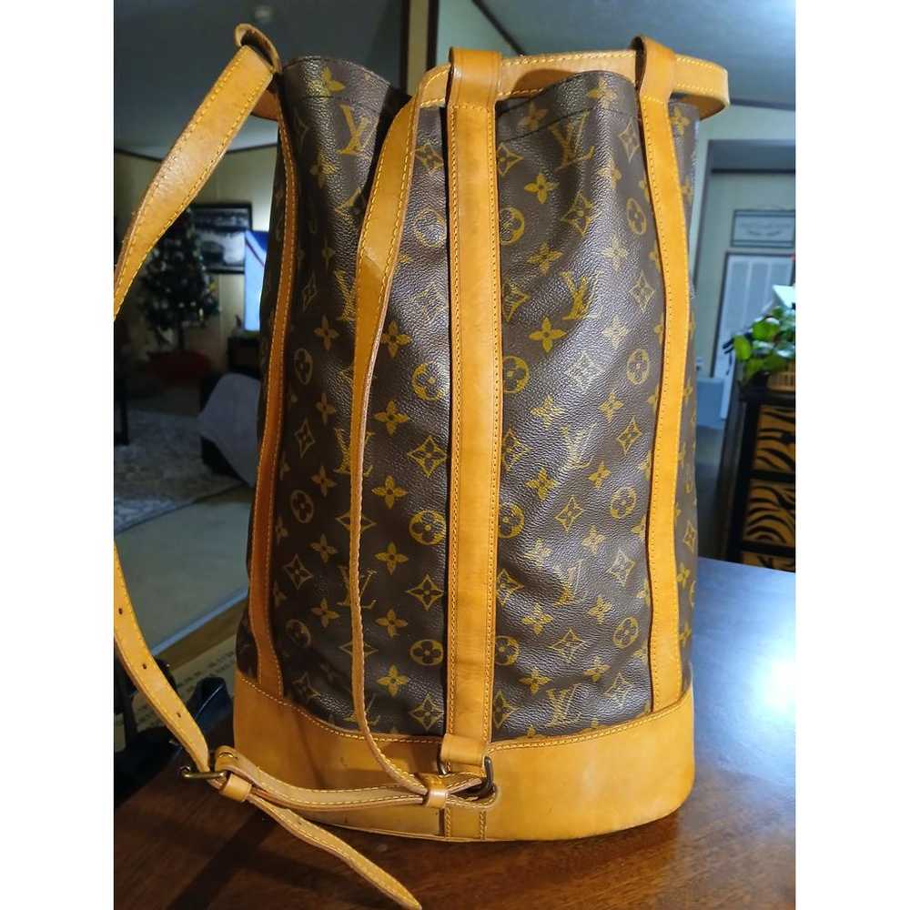 Louis Vuitton Randonnée leather backpack - image 4