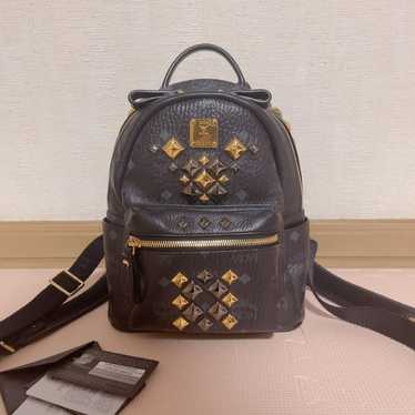 MCM backpack mini backpack black black gold hardwa