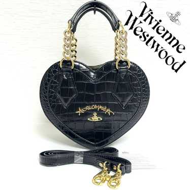 Rare Vivienne Westwood 2WAY chain heart bag.