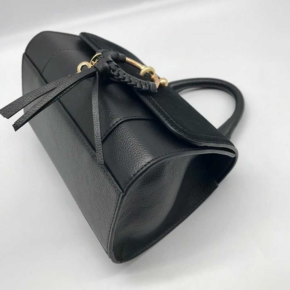 See by Chloé Joan Ladylike Black Leather & Suede … - image 7