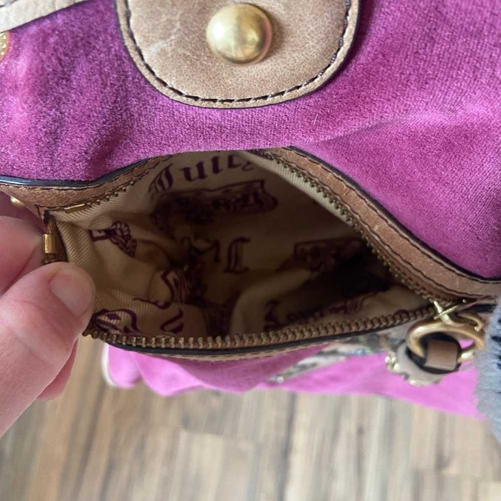 Rare Vintage Juicy Couture Bag Purse velvet pink … - image 5