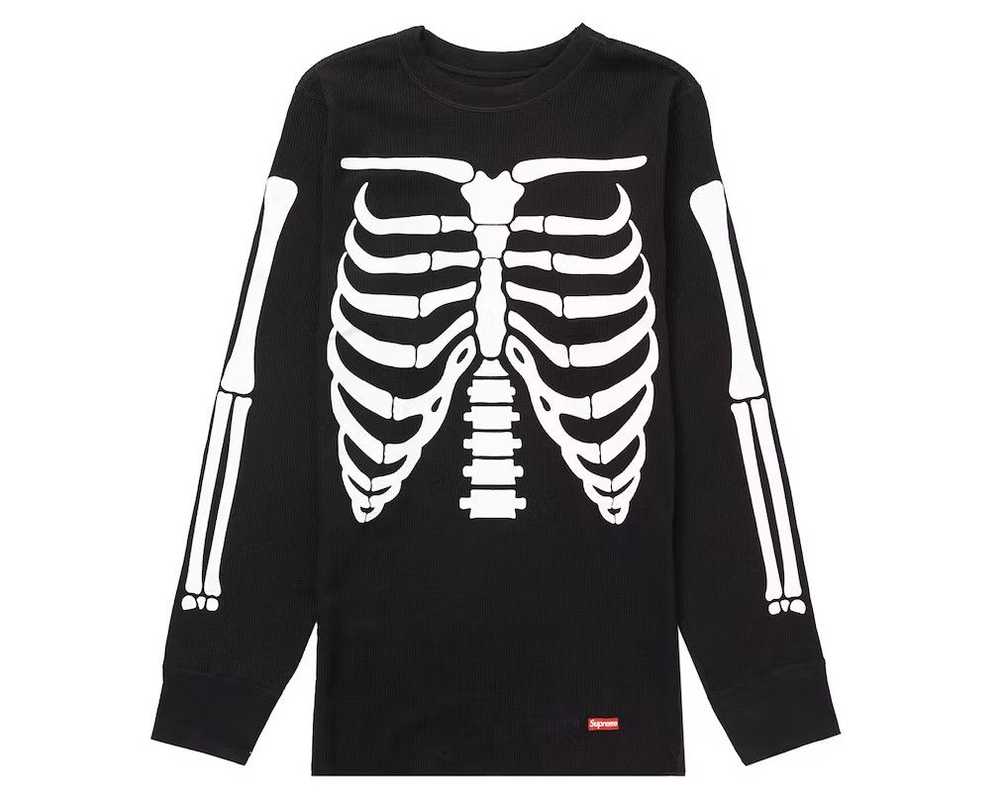 Supreme Hanes Bones Thermal Long Sleeve Crew (1 P… - image 1