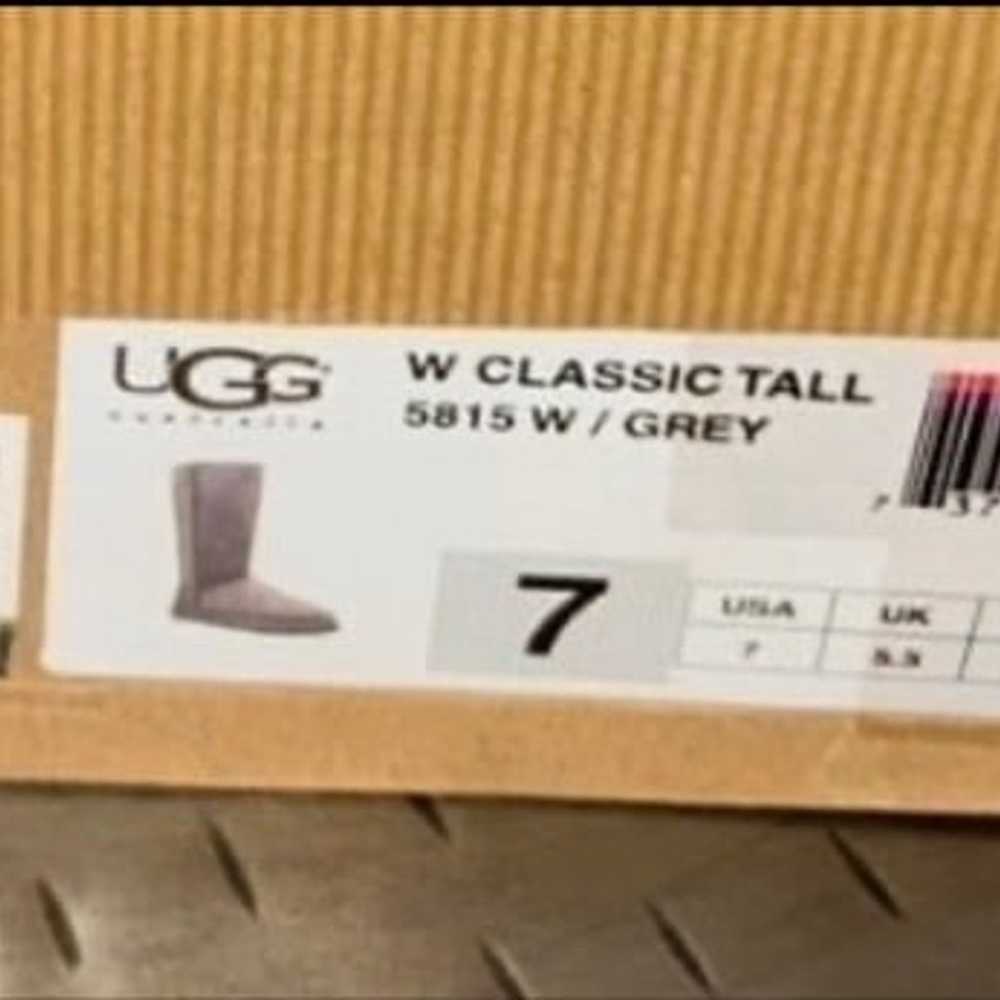 Ugg Classic Tall II Boots Size 7 Grey WITH BOX - image 2