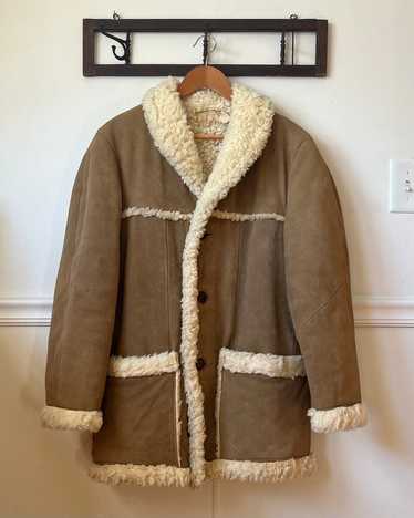 Tregos Westwear Vintage 70s Shearling Coat (40) |… - image 1