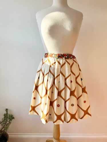 pleated fall foliage and acorns skirt (M) | Used,…