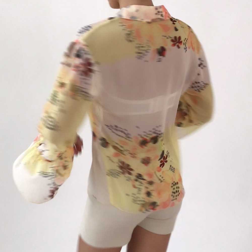 Vintage SEE BY CHLOE Floral Bell Sleeve Blouse - image 3