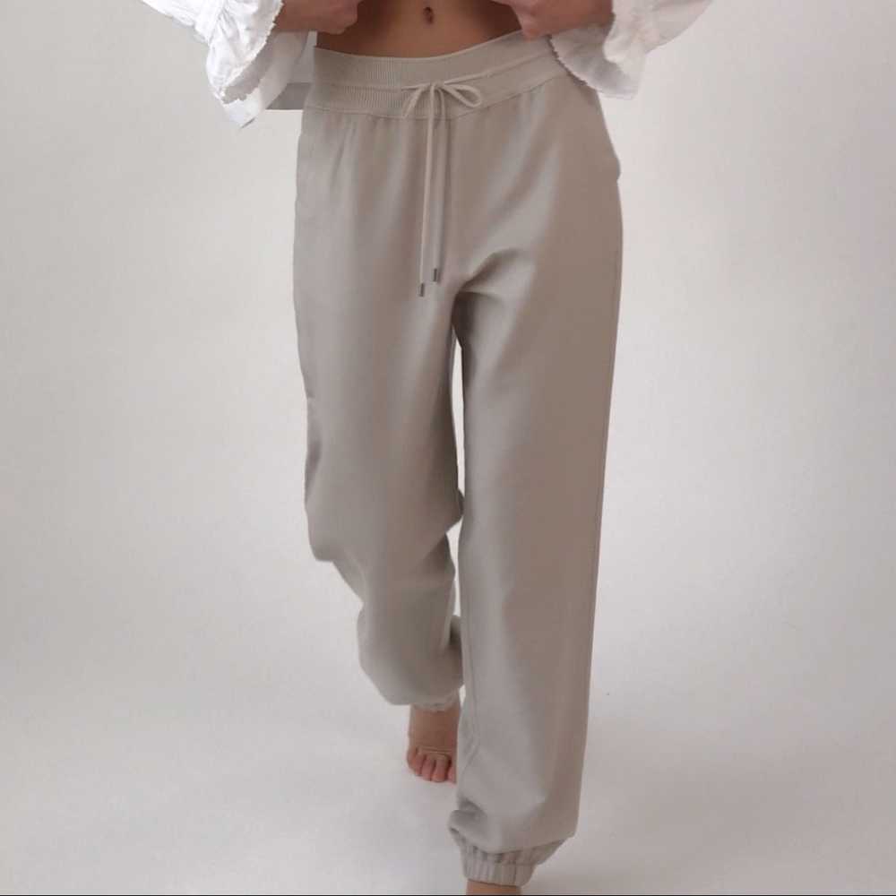 LORO PIANA Putty Grey Cashmere Silk Track Pants - image 2