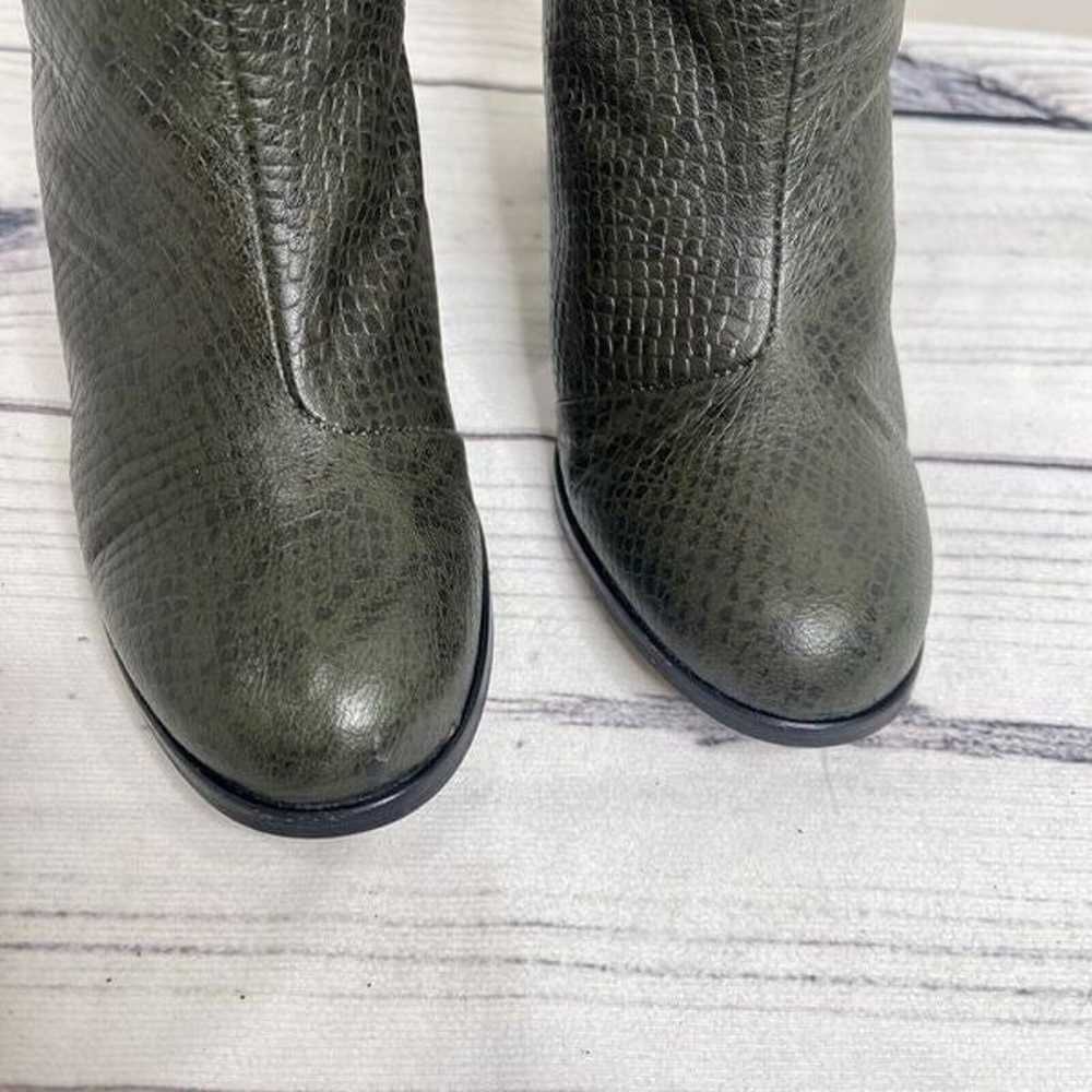 Musse and Cloud Green Reptile Skin Leather Boots … - image 10