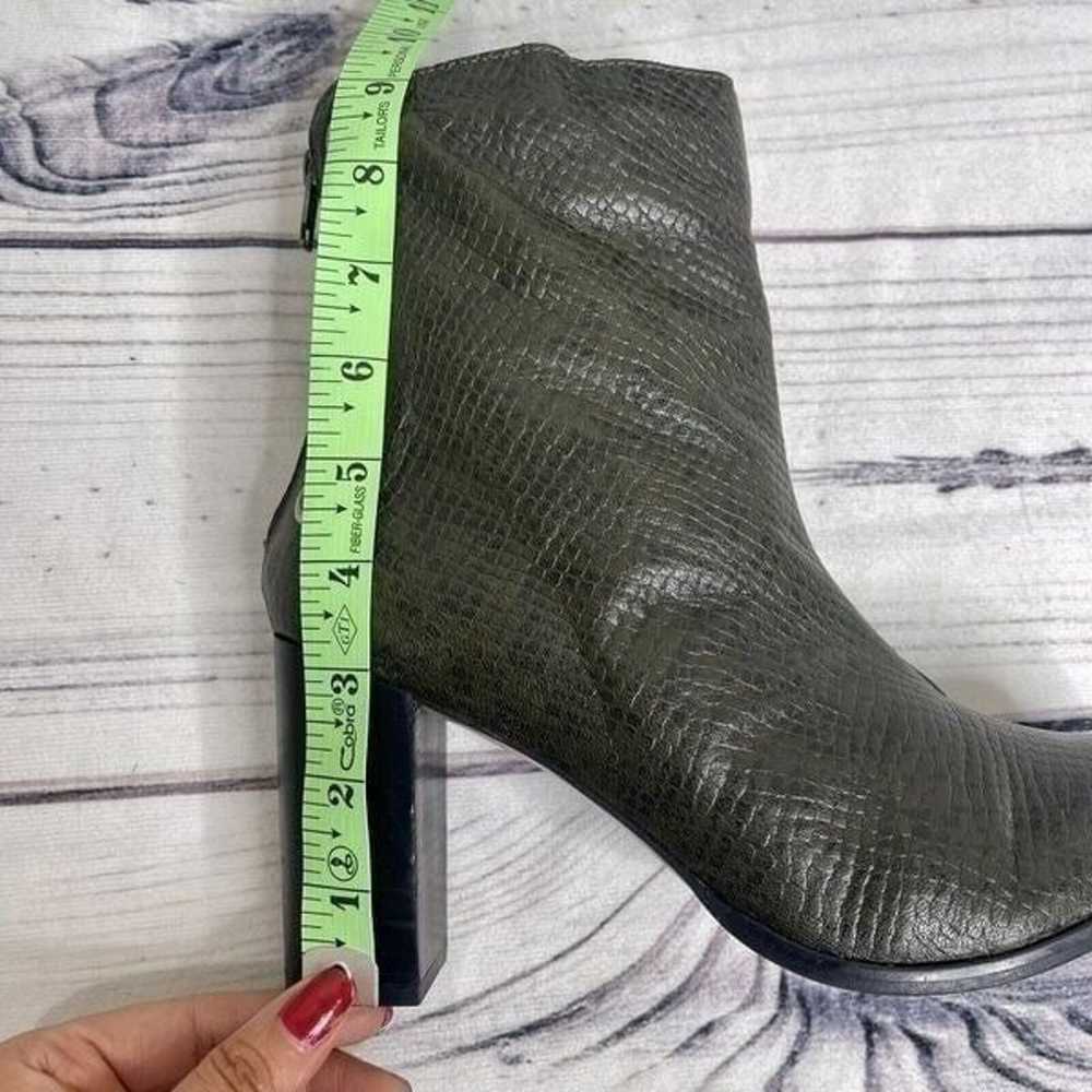 Musse and Cloud Green Reptile Skin Leather Boots … - image 4