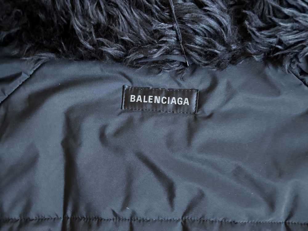 Balenciaga Men's Black Nylon Hooded Parka - image 9