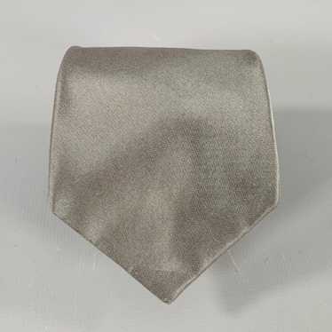 Donna Karan DONNA KARAN Grey Shimmer Silk Tie - image 1