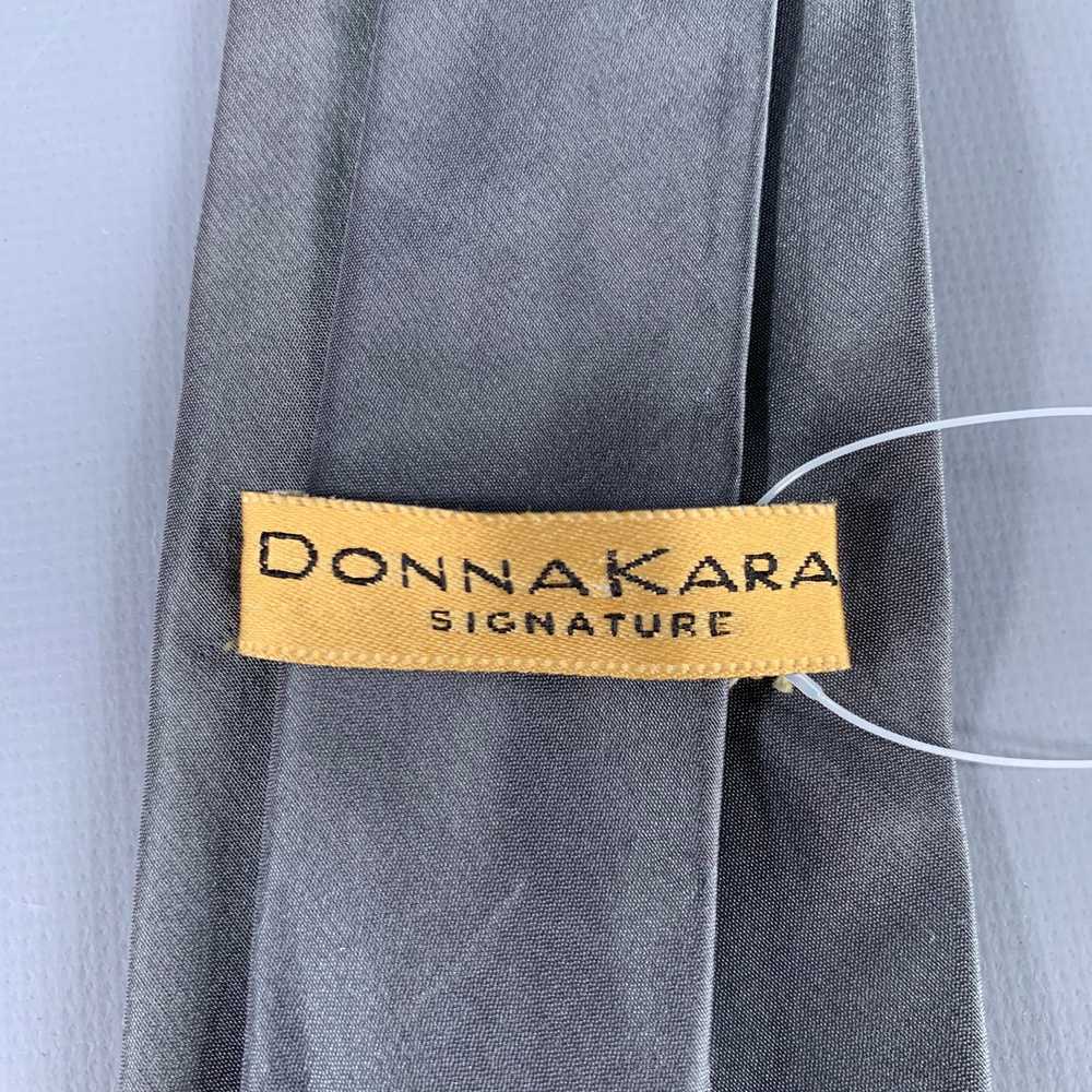 Donna Karan DONNA KARAN Grey Shimmer Silk Tie - image 3