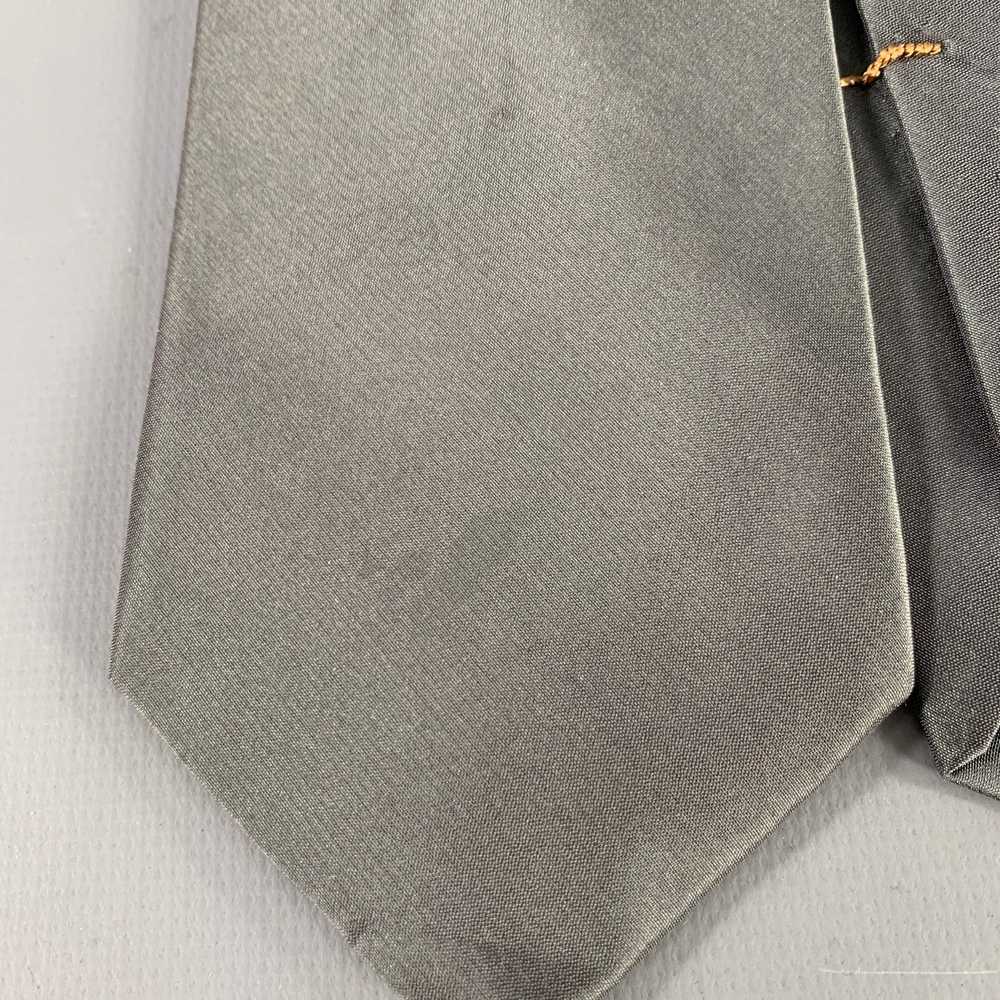 Donna Karan DONNA KARAN Grey Shimmer Silk Tie - image 5