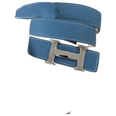 Hermès H leather belt - image 1