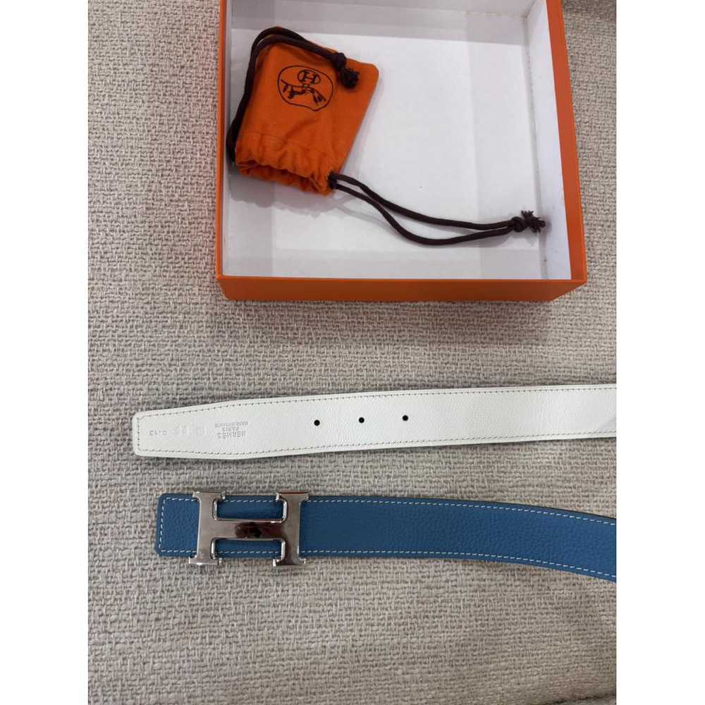 Hermès H leather belt - image 4