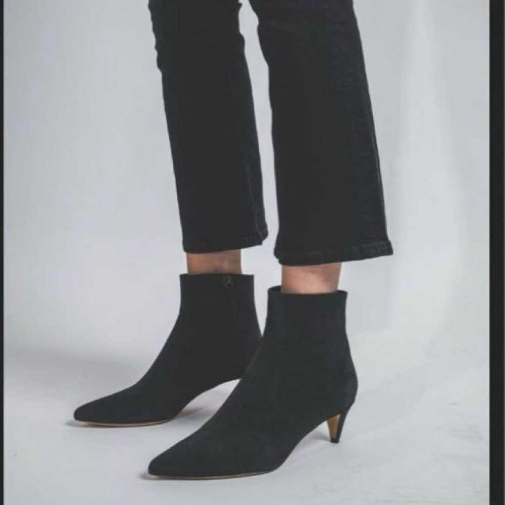 Isabel Marant Black Suede Pointed-Toe Booties - image 1