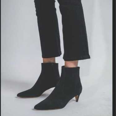 Isabel Marant Black Suede Pointed-Toe Booties - image 1