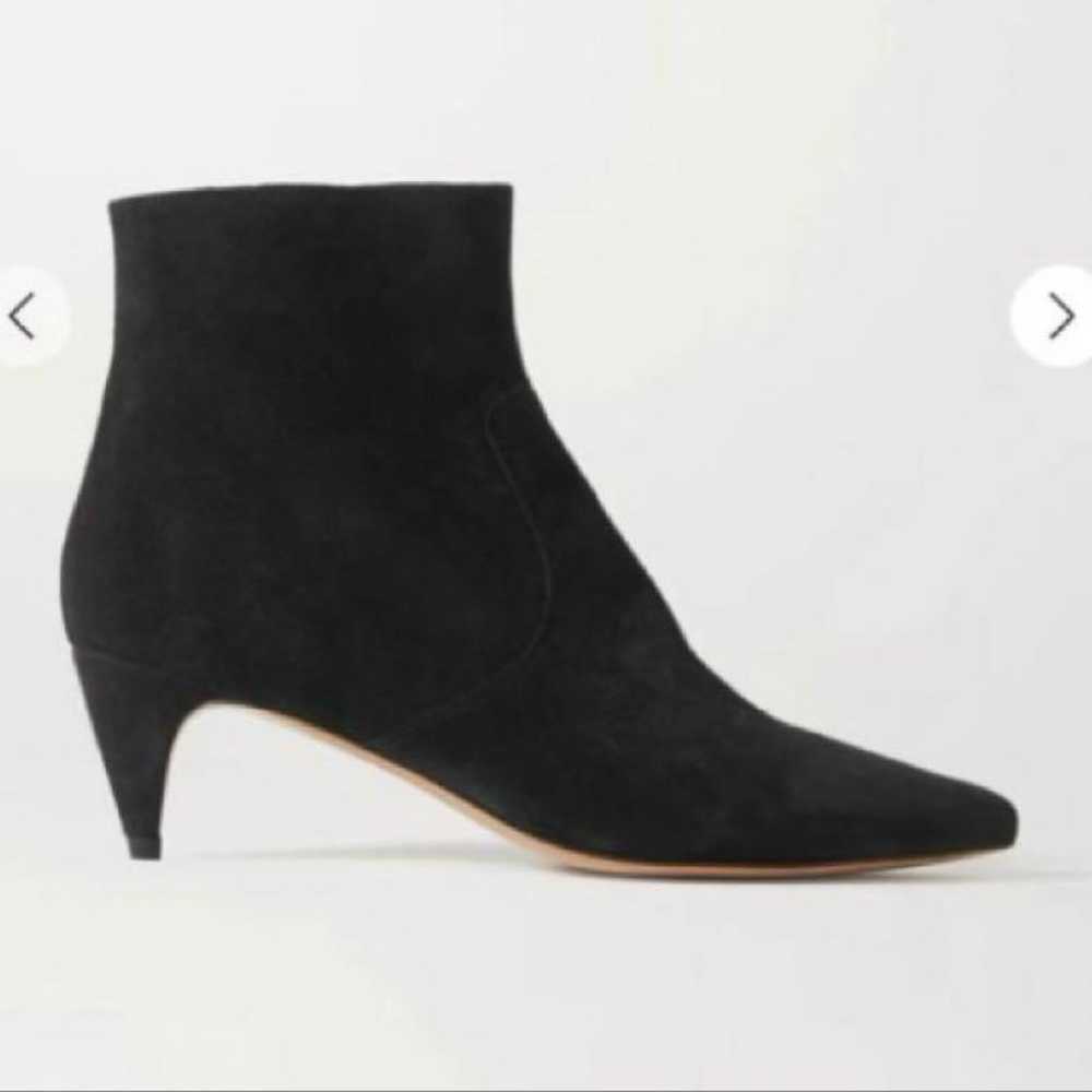 Isabel Marant Black Suede Pointed-Toe Booties - image 2