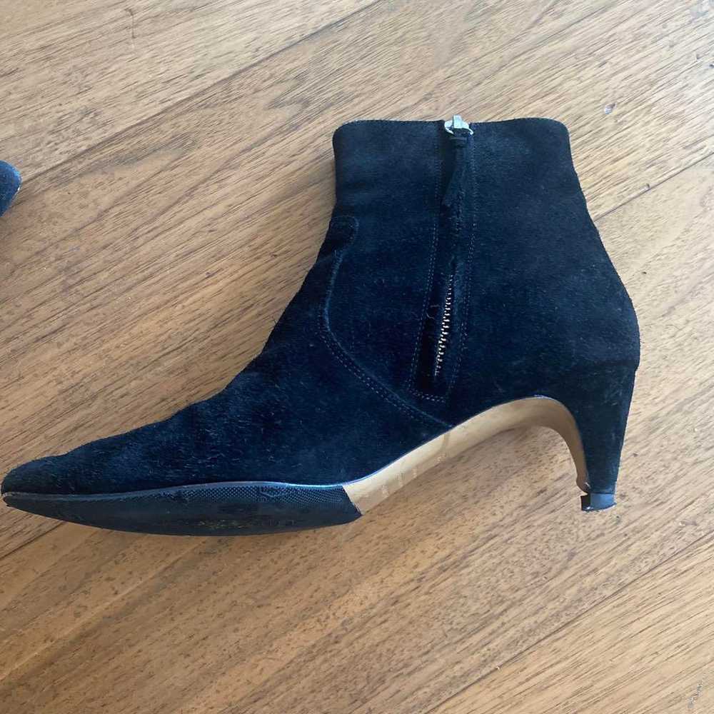 Isabel Marant Black Suede Pointed-Toe Booties - image 8