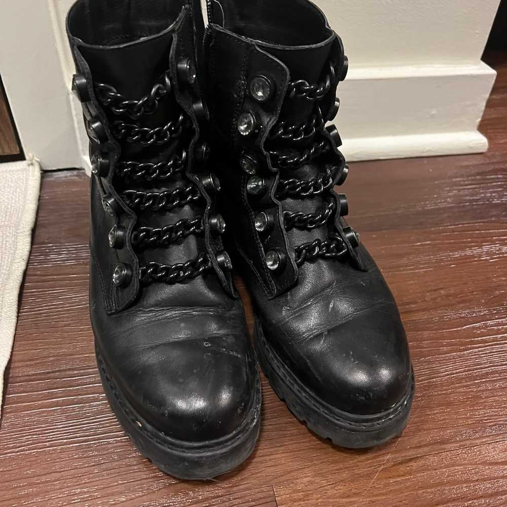 Kurt Geiger Bax Combat Boots Size 39 8.5 - image 2