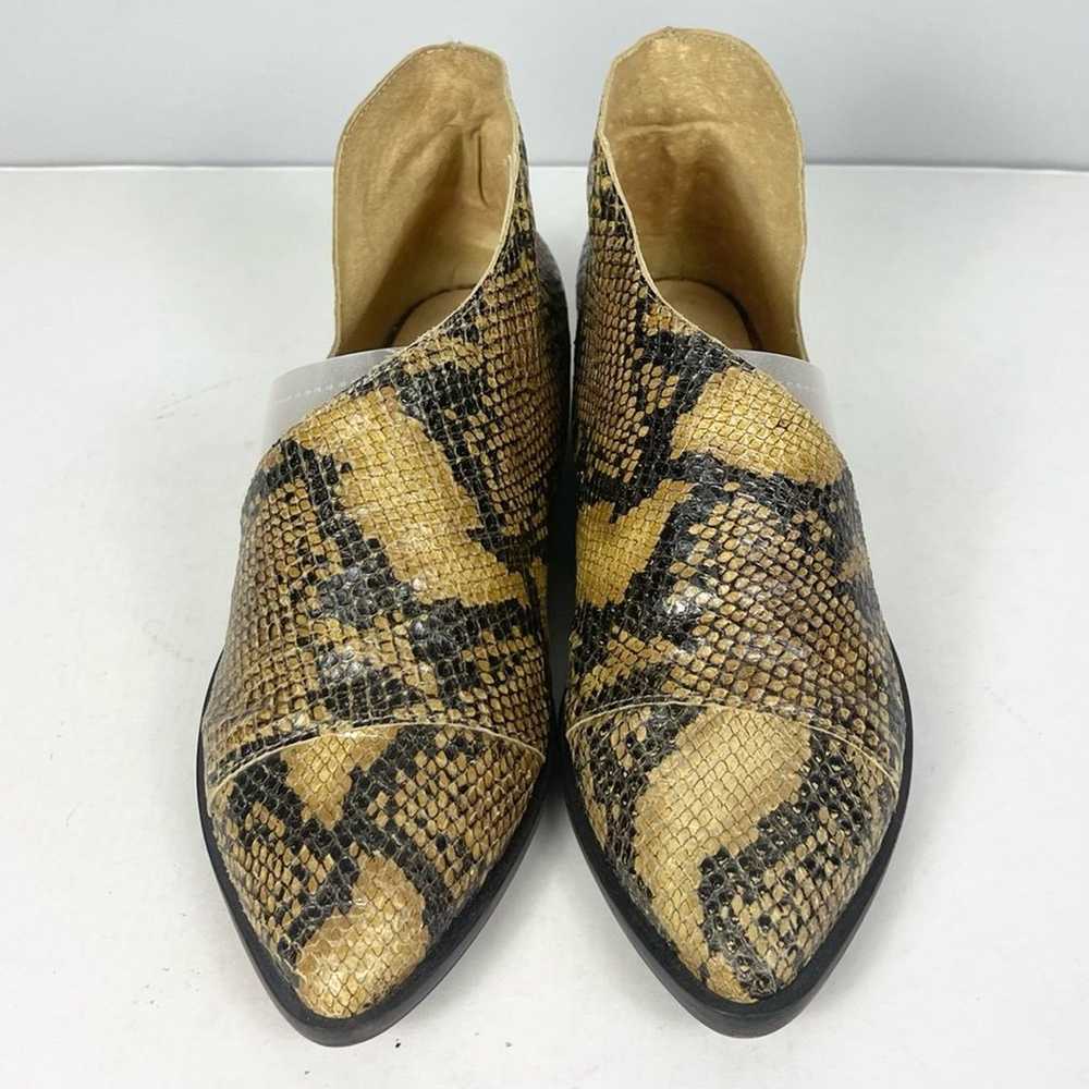 Free People Royale Flats Snakeskin Sandal Booties… - image 1