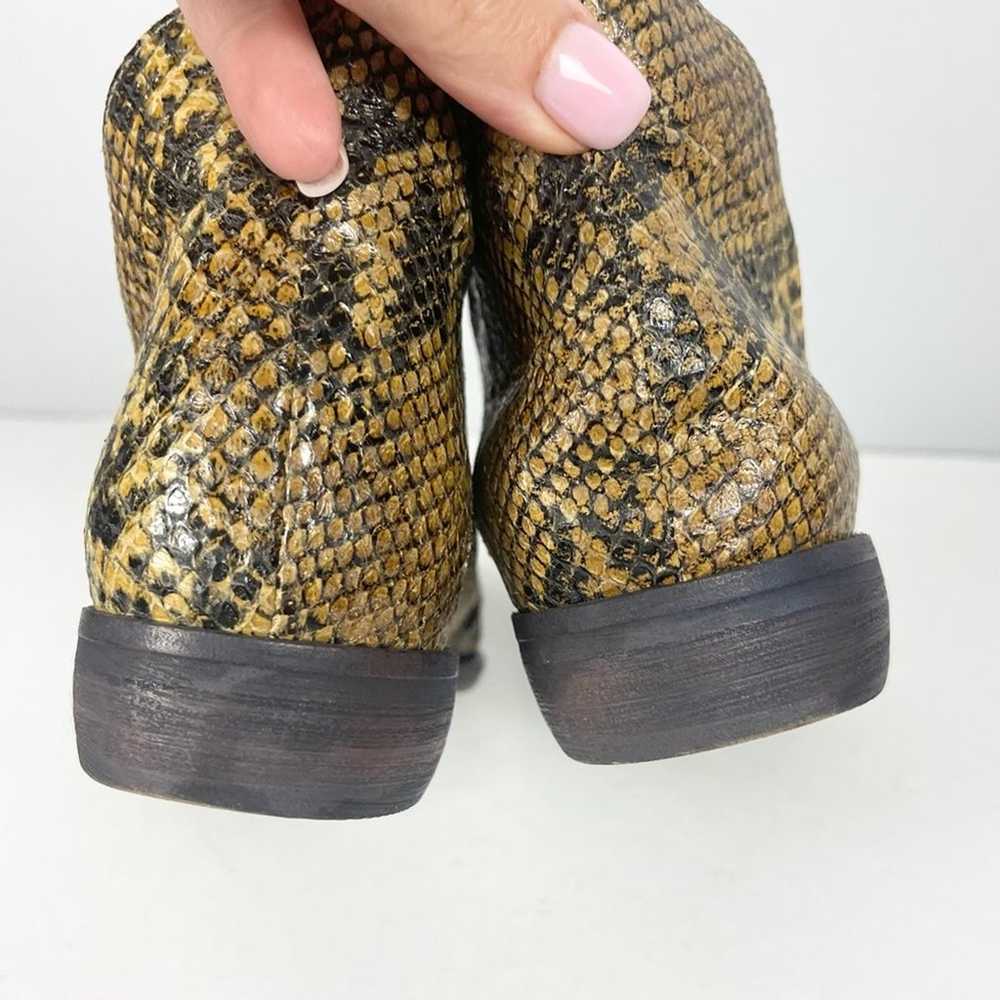 Free People Royale Flats Snakeskin Sandal Booties… - image 6