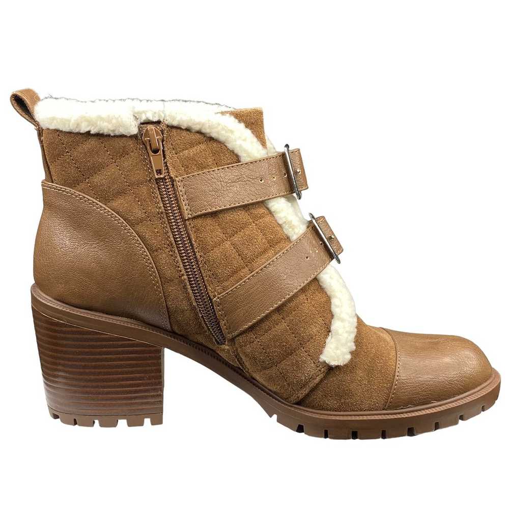 Nine West Women's Iskaro Brown Quilted 2 Buckle S… - image 4