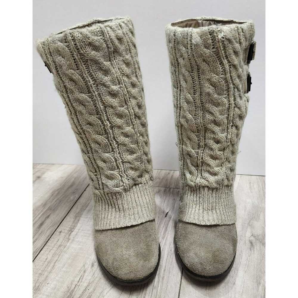 Steve Madden Grunge Aspenn Grey Shrug Wedge Boots… - image 1