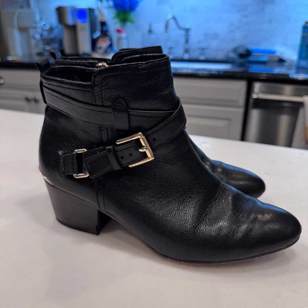 Coach Pauline Ankle Boots Size 7B black Leather Z… - image 9